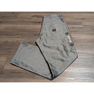 Polo Jeans Co Ralph Lauren Mens 33x34 Grey Carpenter Pants Metallic 18 Carpenter